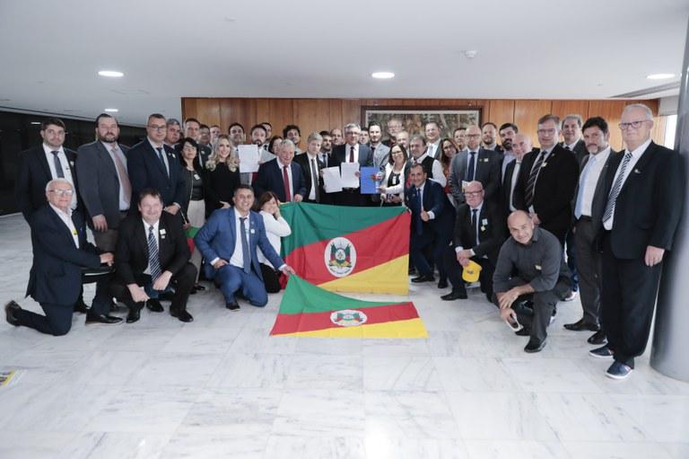 Prefeitos gaúchos foram recebidos no Palácio do Planalto