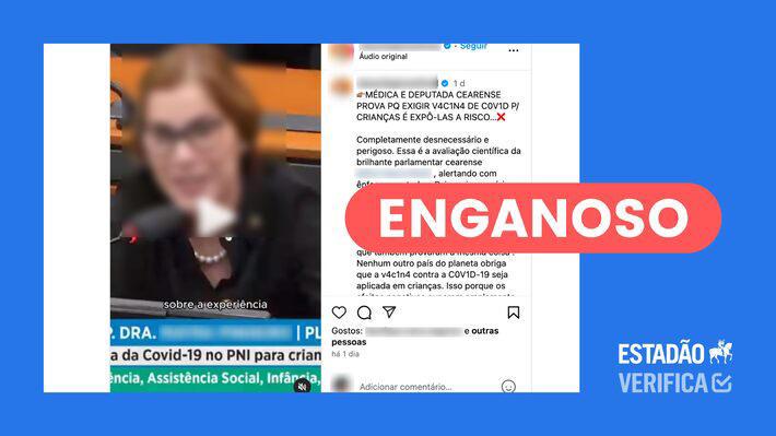 Vacina infantil contra a covid tem mais benefícios do que riscos, ao contrário do que diz deputada